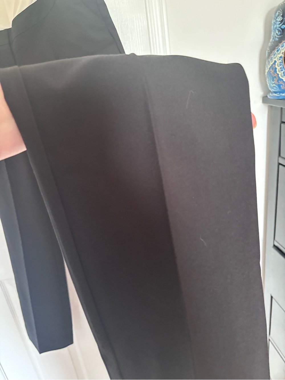 Stork and babe black maternity dress pants - medium